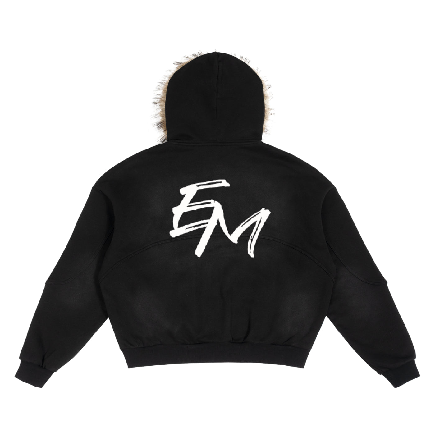 ‘EM’ Fur Hoodie
